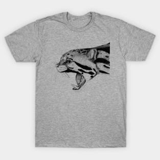 Clouded Leopard (grey) T-Shirt